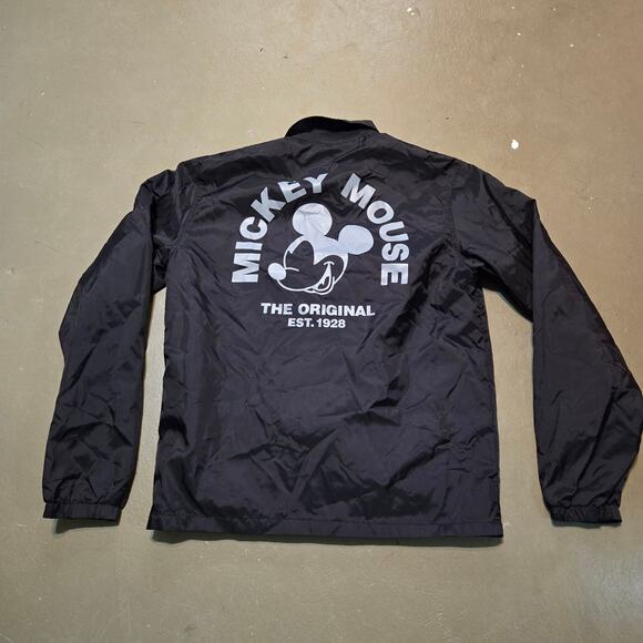 Neff X Disney Nylon Windbreaker Coach Button Jacket in Black Men's‎ Size Medium - Picture 3 of 5